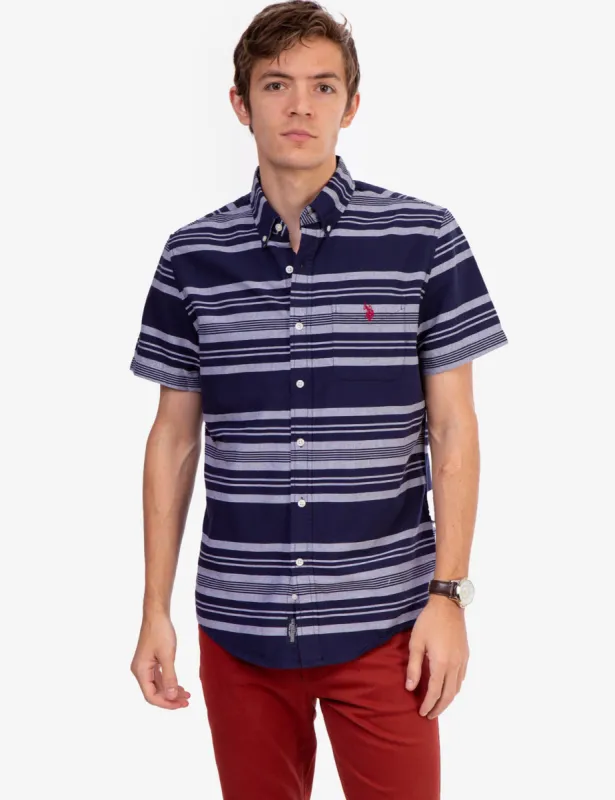 YARN DYE STRIPE OXFORD SHIRT sold by U.S. Polo Assn.