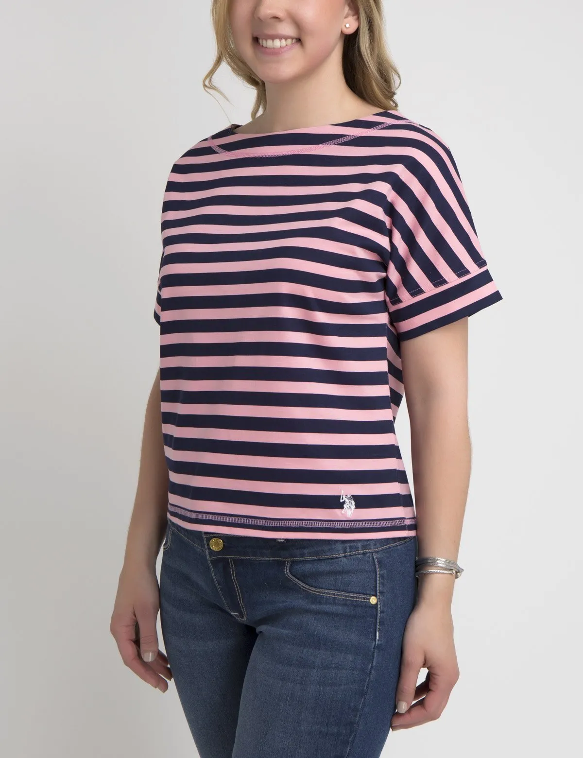 STRIPED LACEUP T-SHIRT sold by U.S. Polo Assn. product image thumbnail 2