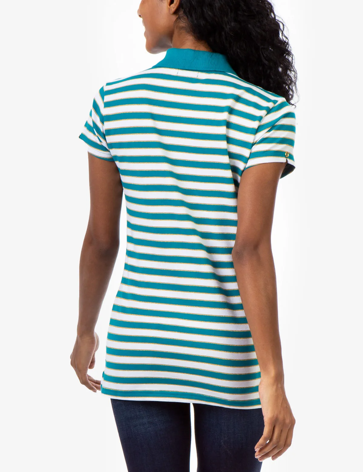 STRIPE LUREX POLO SHIRT sold by U.S. Polo Assn. product image thumbnail 4