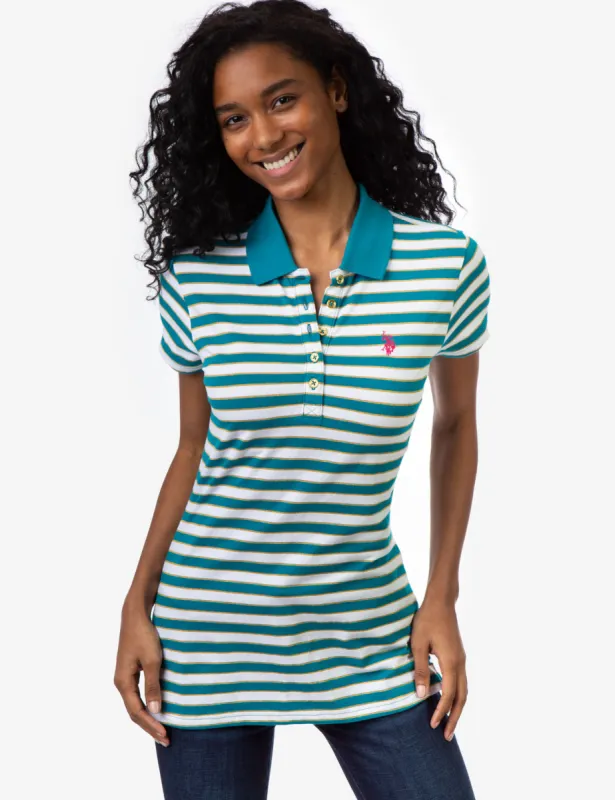STRIPE LUREX POLO SHIRT sold by U.S. Polo Assn.