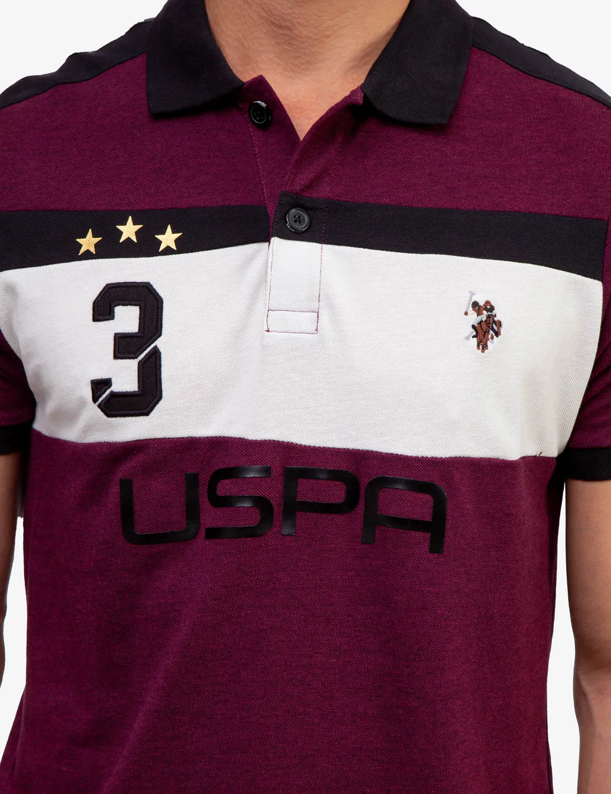 USPA PIQUE COLORBLOCK POLO SHIRT sold by U.S. Polo Assn. product image thumbnail 5