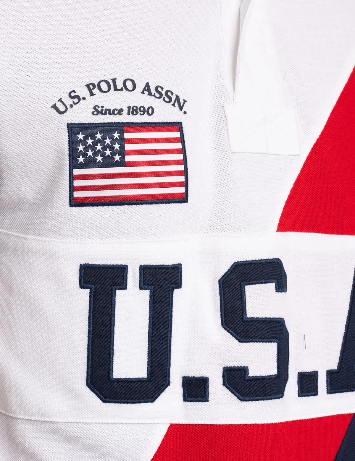 USA SASH COLOR BLOCK PIQUE POLO SHIRT sold by U.S. Polo Assn. product image thumbnail 3