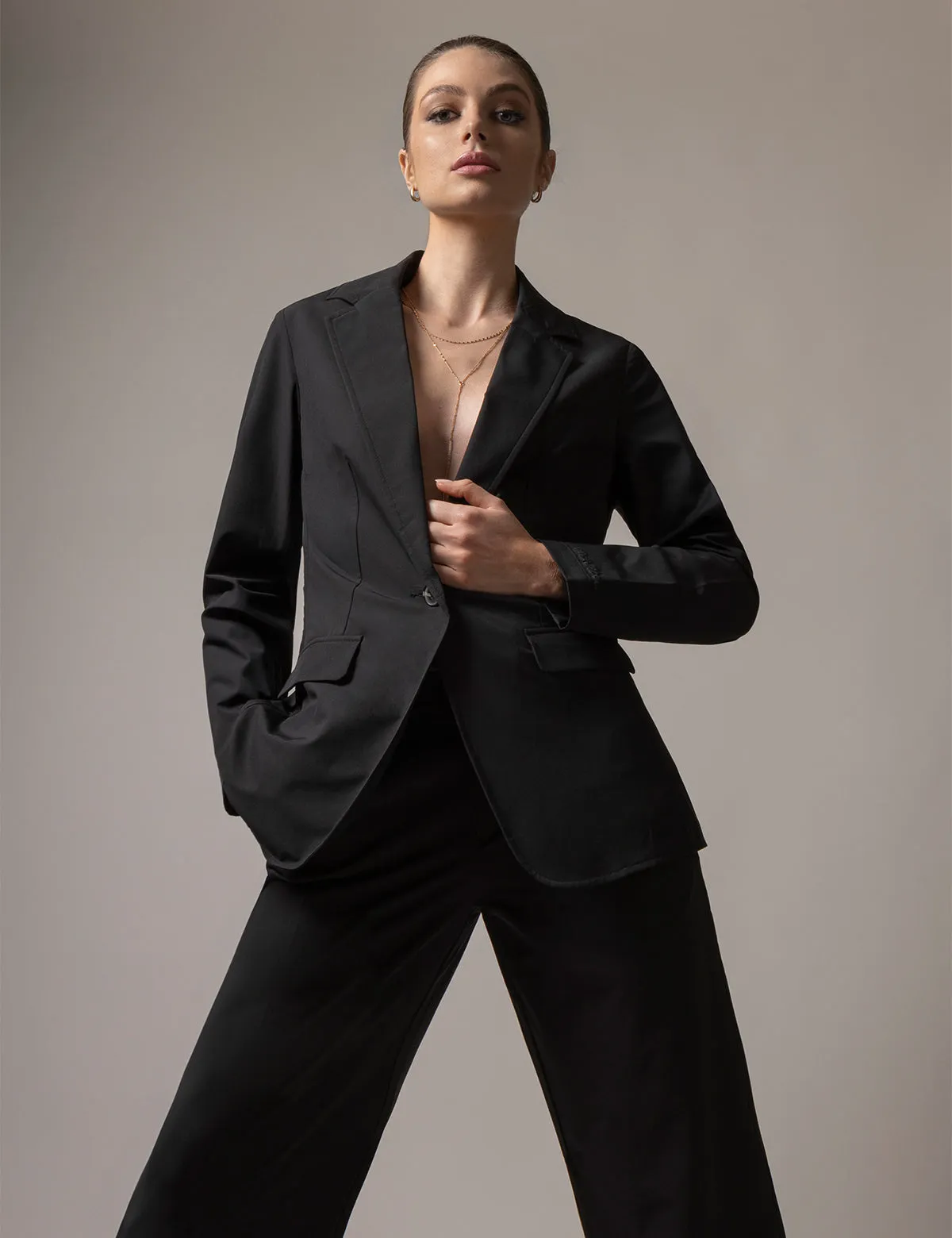 WHITE LABEL SOFT DRAPED RELAXED BLAZER sold by U.S. Polo Assn. product image thumbnail 4