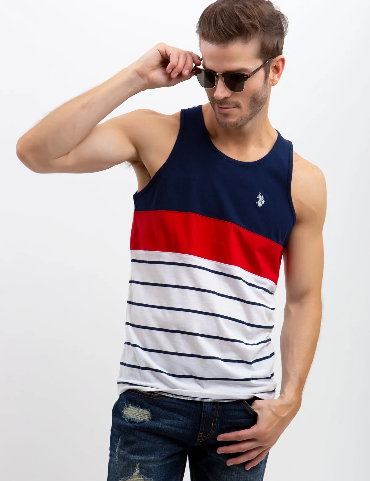 STRIPED TANK sold by U.S. Polo Assn.