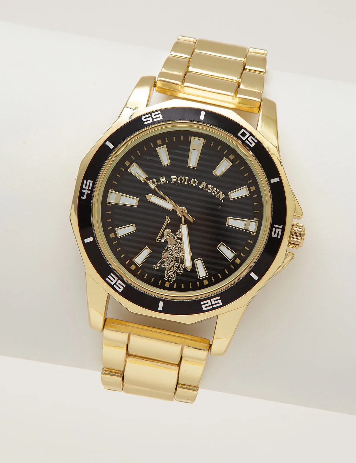 MEN'S GOLDTONE BRACELET WATCH sold by U.S. Polo Assn.