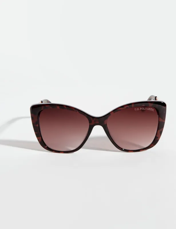 LADIES GEOMETRIC CAT-EYE SUNGLASSES sold by U.S. Polo Assn.