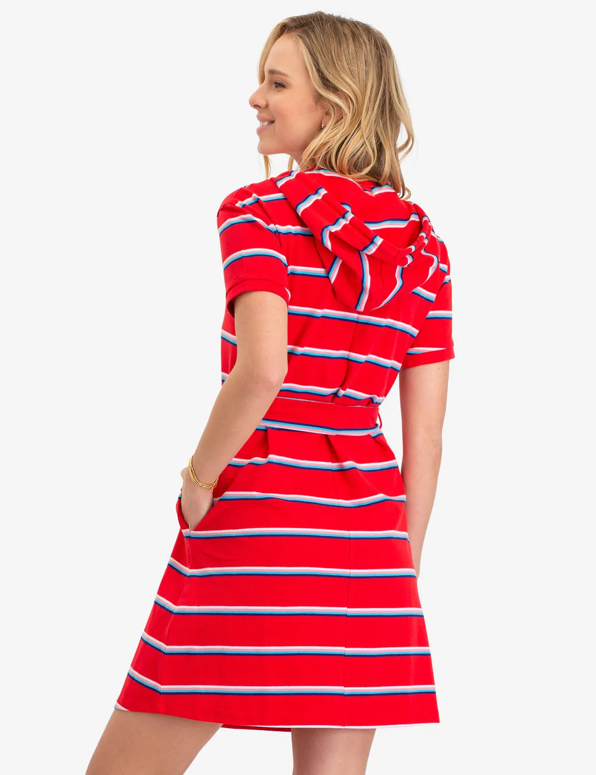 STRIPED HOODIE DRESS sold by U.S. Polo Assn. product image thumbnail 3