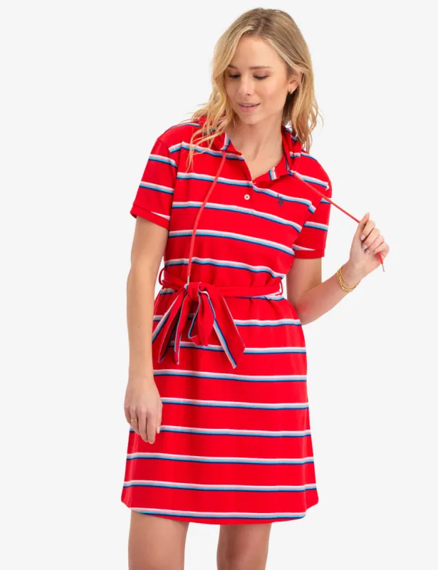 STRIPED HOODIE DRESS sold by U.S. Polo Assn.