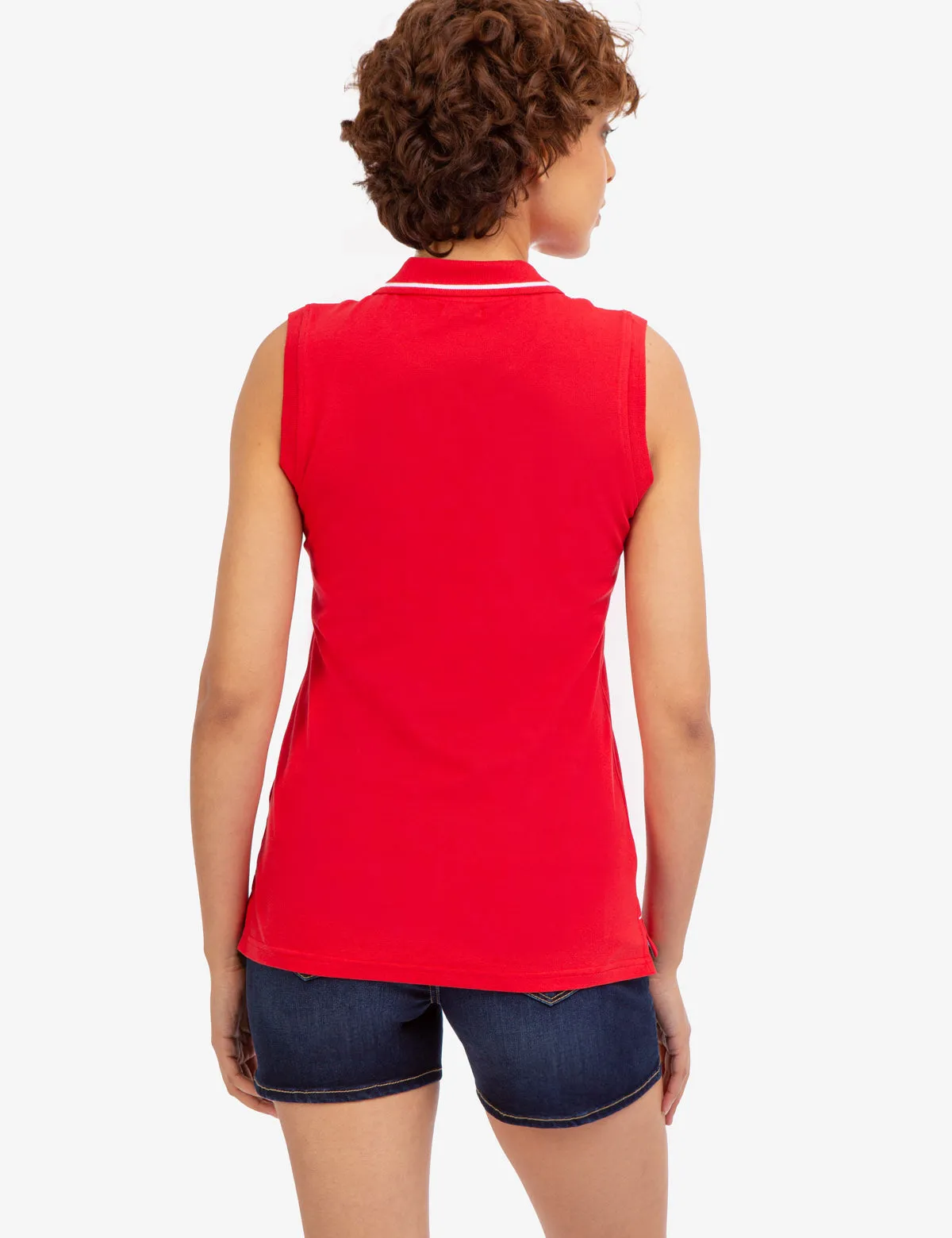 OPEN PLACKET SLEEVELESS POLO SHIRT sold by U.S. Polo Assn. product image thumbnail 5