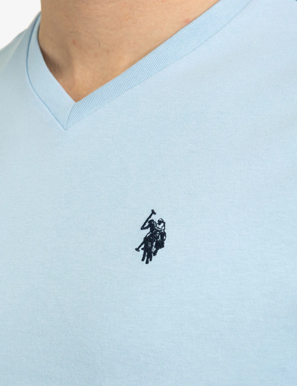 SOLID V-NECK T-SHIRT sold by U.S. Polo Assn. product image thumbnail 4