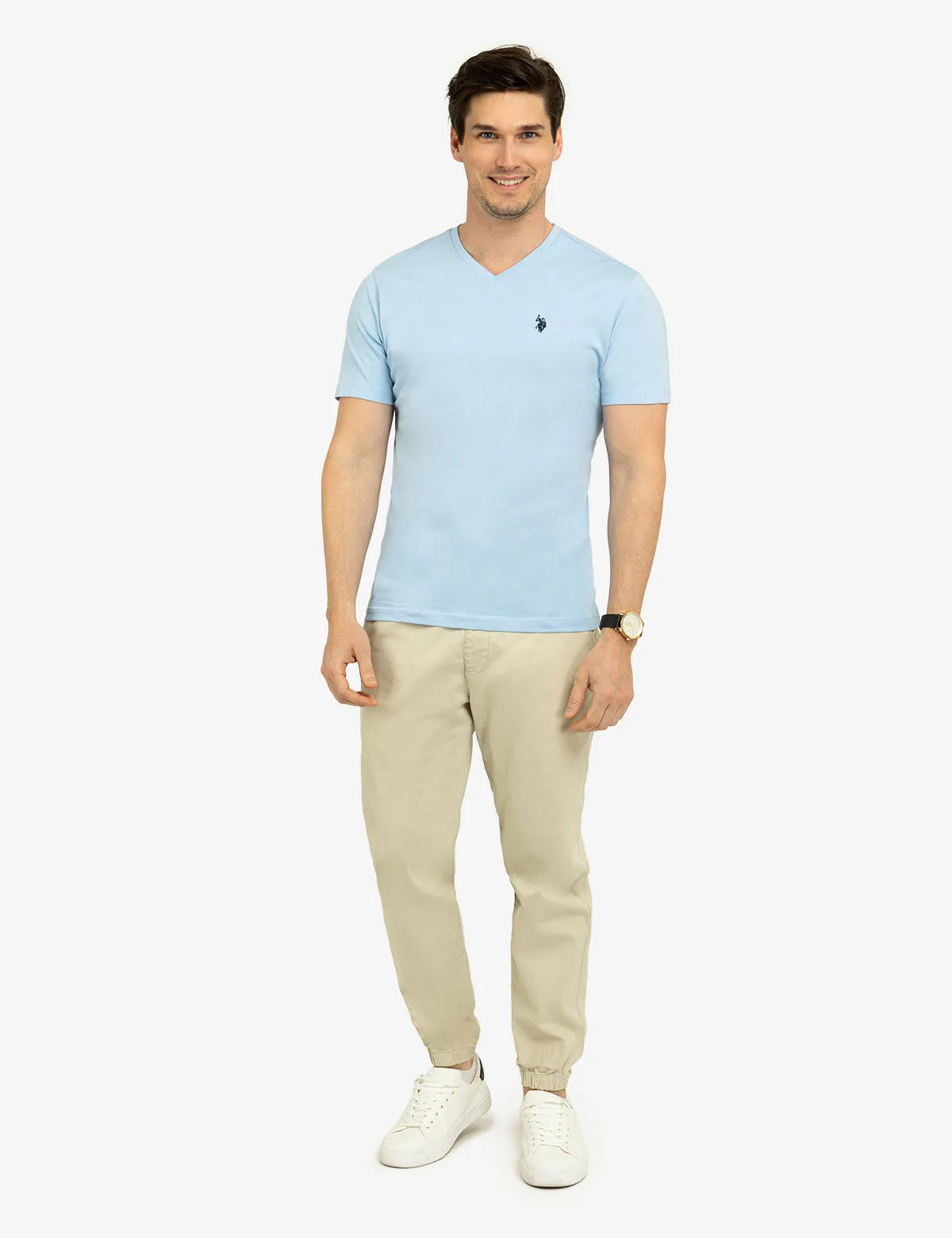 SOLID V-NECK T-SHIRT sold by U.S. Polo Assn. product image thumbnail 2