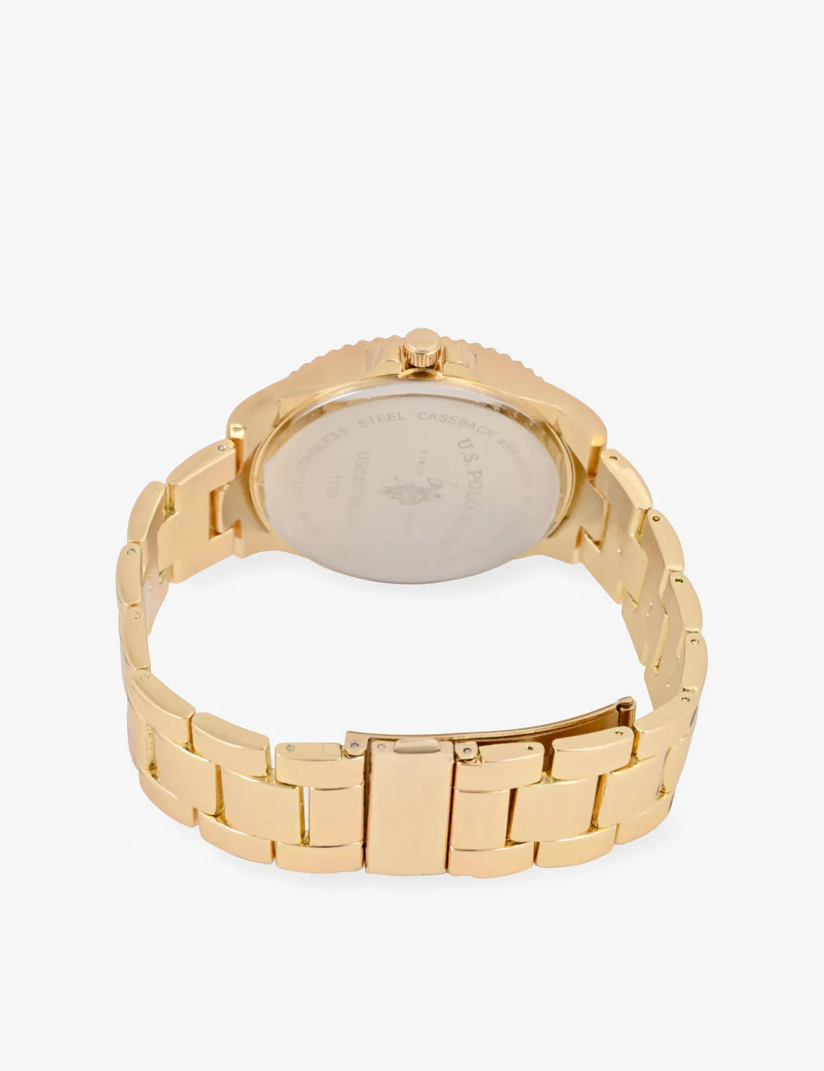 MEN'S GOLDTONE AND GREEN SPORT BEZEL ANALOG WATCH sold by U.S. Polo Assn. product image thumbnail 4