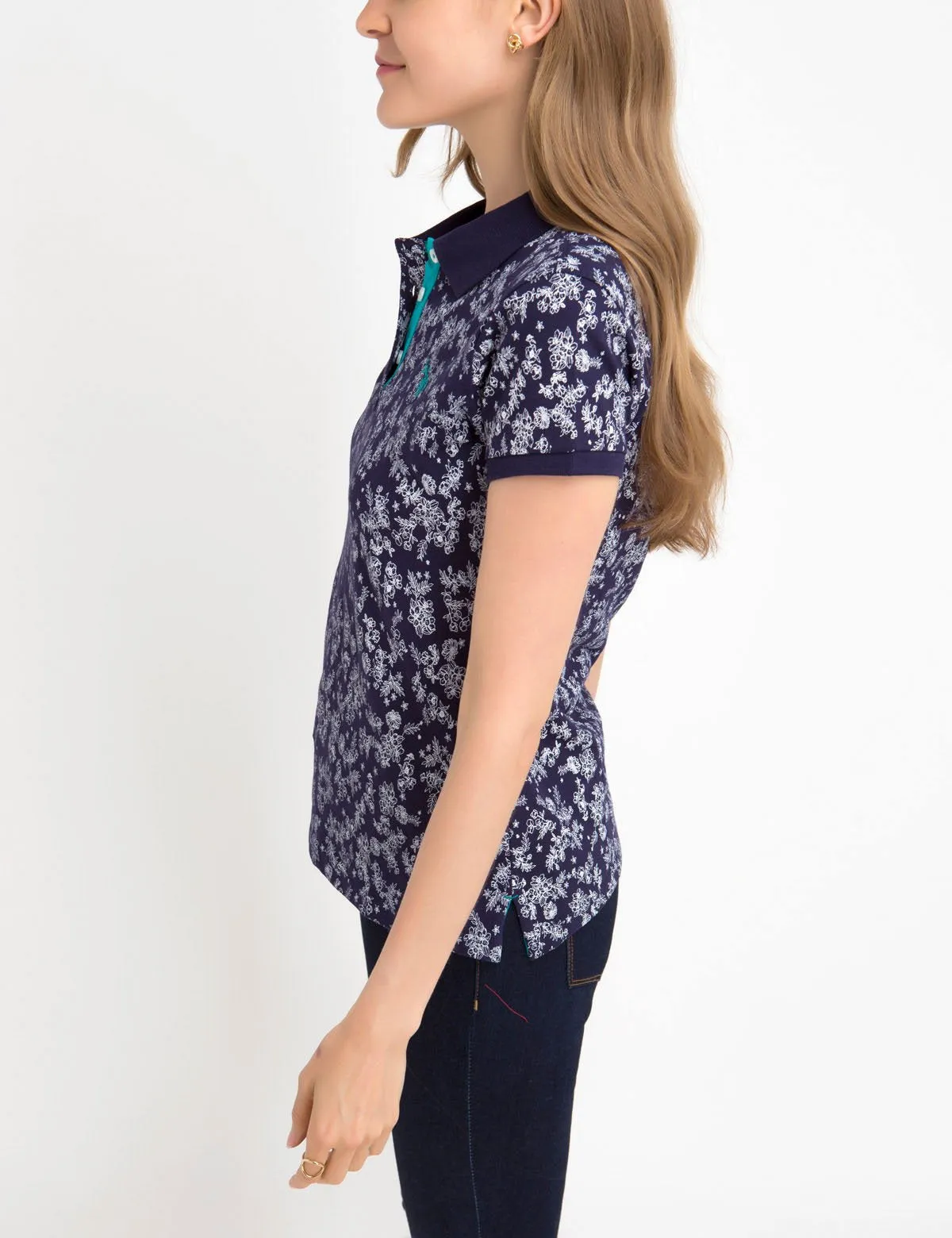 PREMIUM FLORAL PRINT POLO SHIRT sold by U.S. Polo Assn. product image thumbnail 2