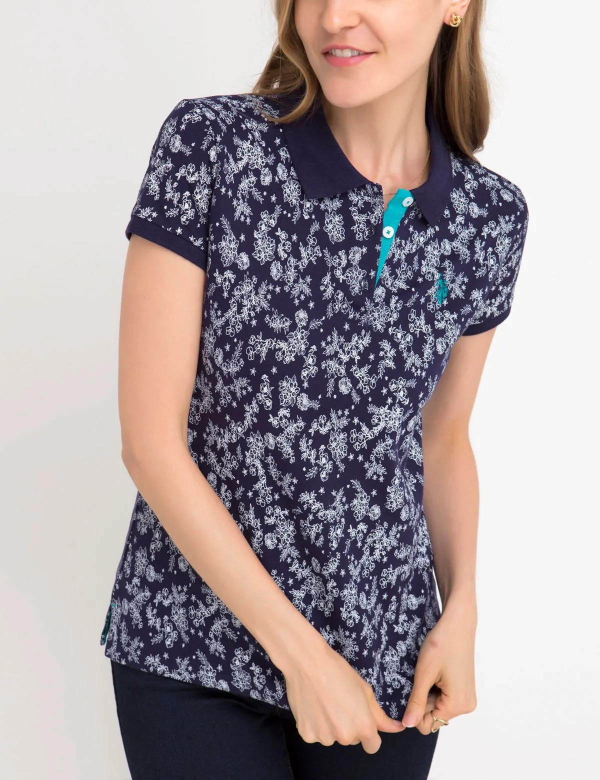 PREMIUM FLORAL PRINT POLO SHIRT sold by U.S. Polo Assn.