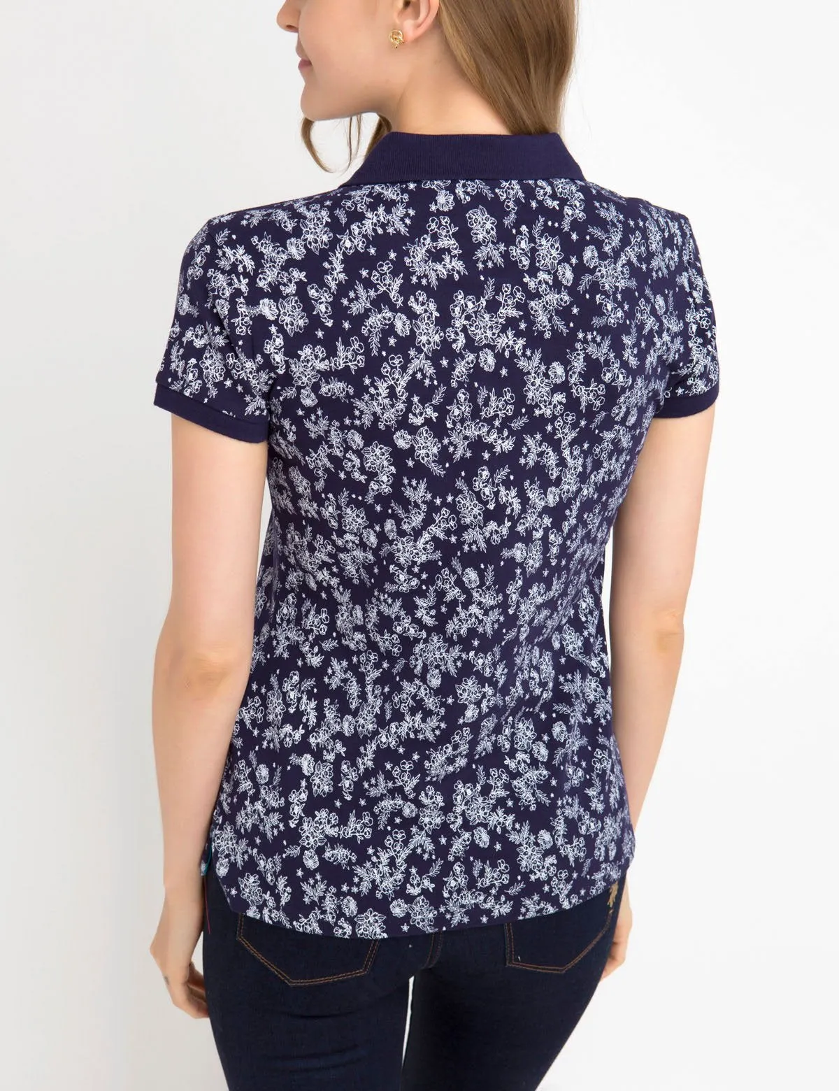 PREMIUM FLORAL PRINT POLO SHIRT sold by U.S. Polo Assn. product image thumbnail 3