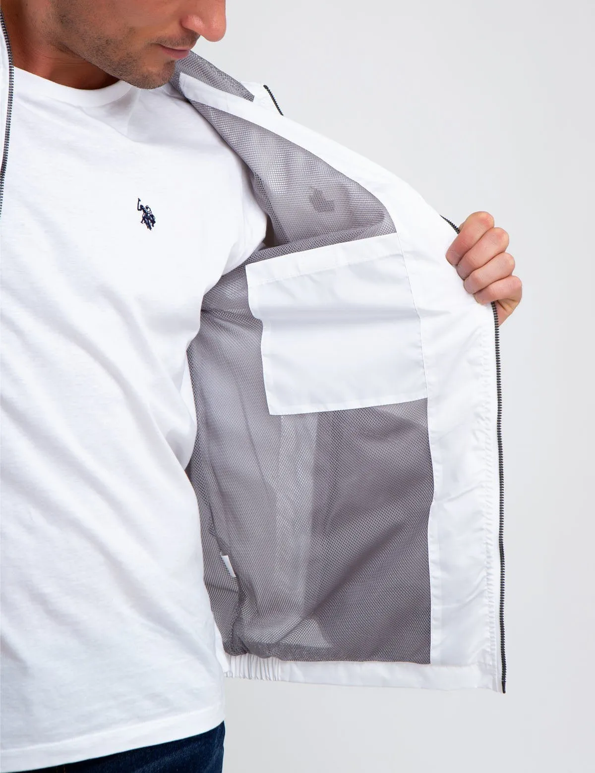 HOODED WINDBREAKER sold by U.S. Polo Assn. product image thumbnail 2