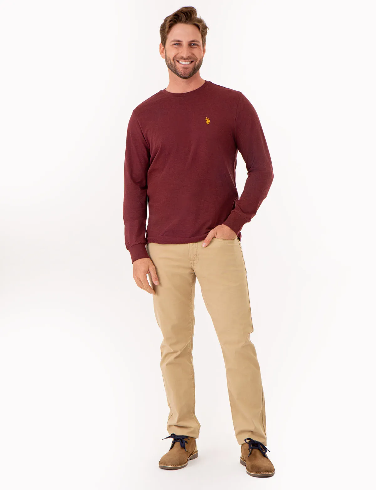 LONG SLEEVE SOLID T-SHIRT sold by U.S. Polo Assn. product image thumbnail 2