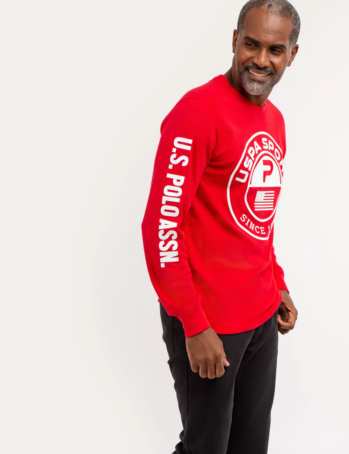 USPA SPORT THERMAL CREW PULLOVER sold by U.S. Polo Assn.