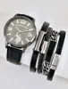 MEN'S BLACK STRAP WATCH AND BRACELETS SET sold by U.S. Polo Assn.