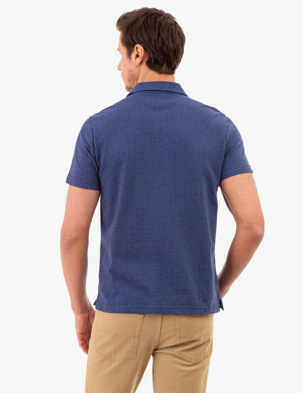 JACQUARD PATTERN JERSEY POLO SHIRT sold by U.S. Polo Assn. product image thumbnail 4