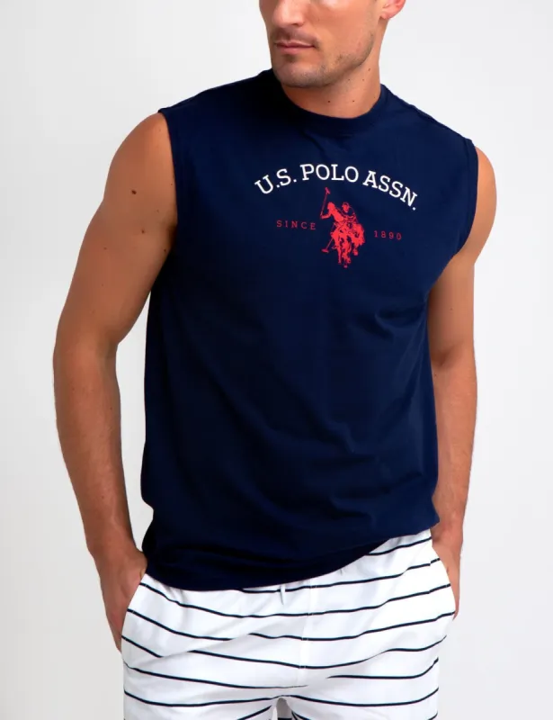 ARCHED LOGO MUSCLE T-SHIRT sold by U.S. Polo Assn.