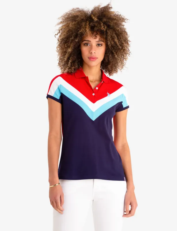 CHEVRON STRIPE POLO SHIRT sold by U.S. Polo Assn.