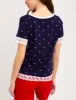 FLORAL LACE TRIM TOP sold by U.S. Polo Assn.