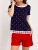 FLORAL LACE TRIM TOP sold by U.S. Polo Assn.