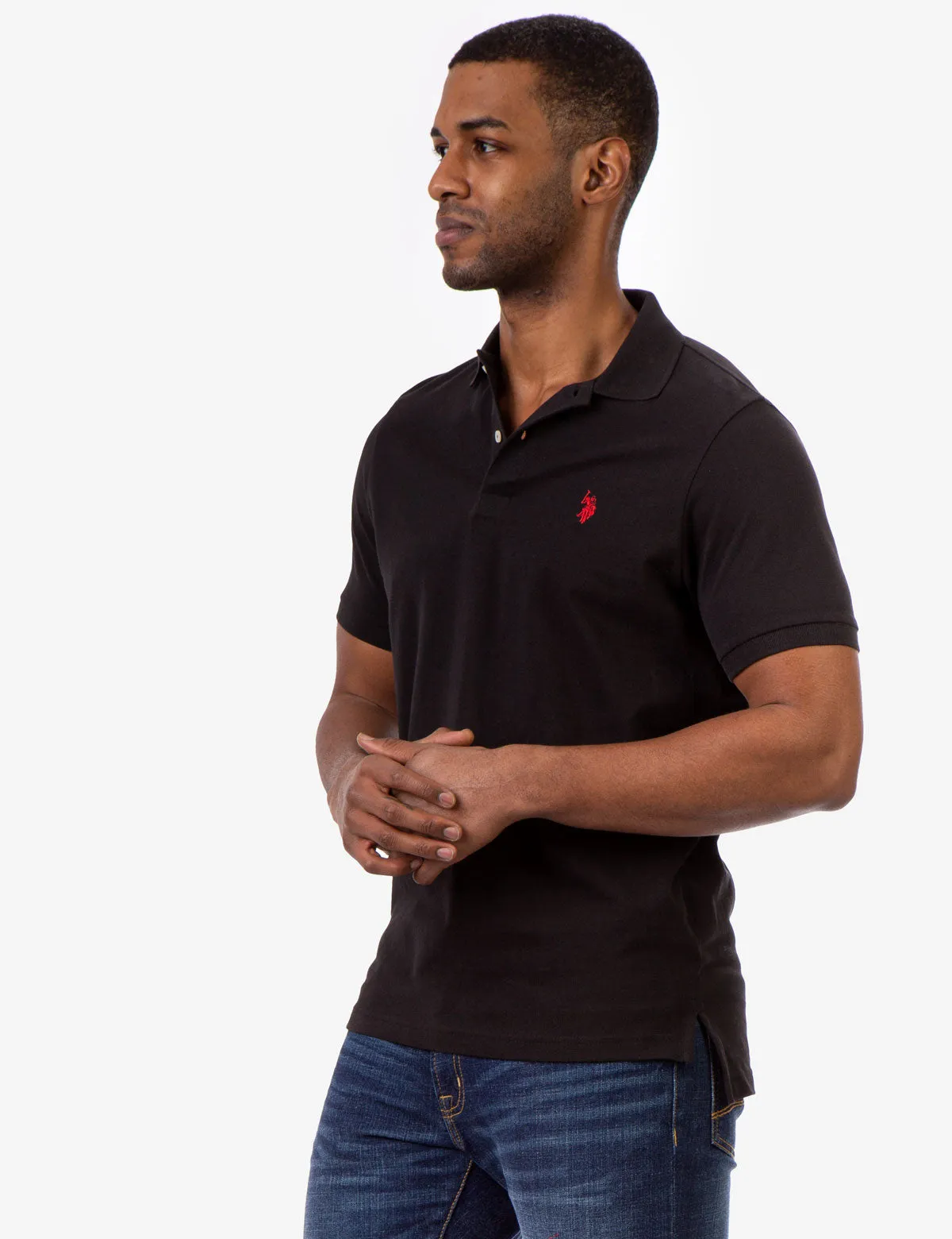 PIQUE SMALL LOGO POLO SHIRT sold by U.S. Polo Assn. product image thumbnail 4
