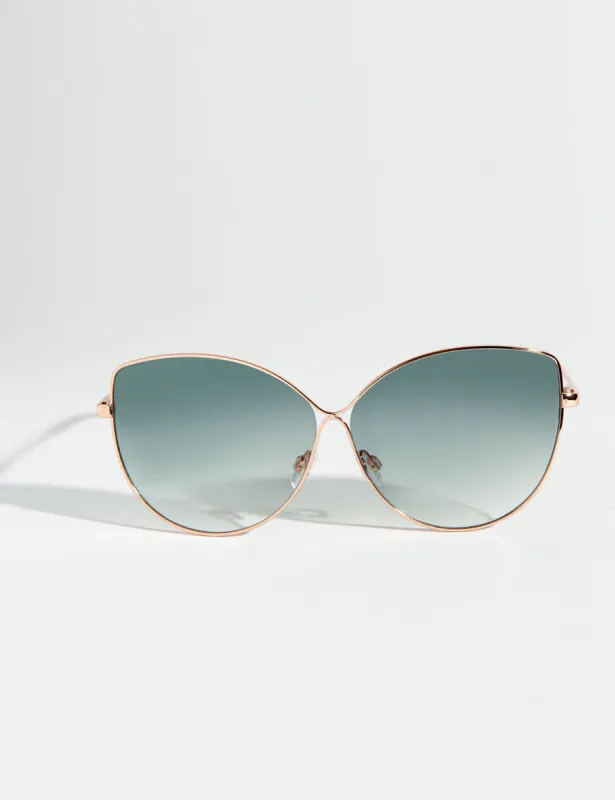 LADIES METAL CAT-EYE SUNGLASSES sold by U.S. Polo Assn.