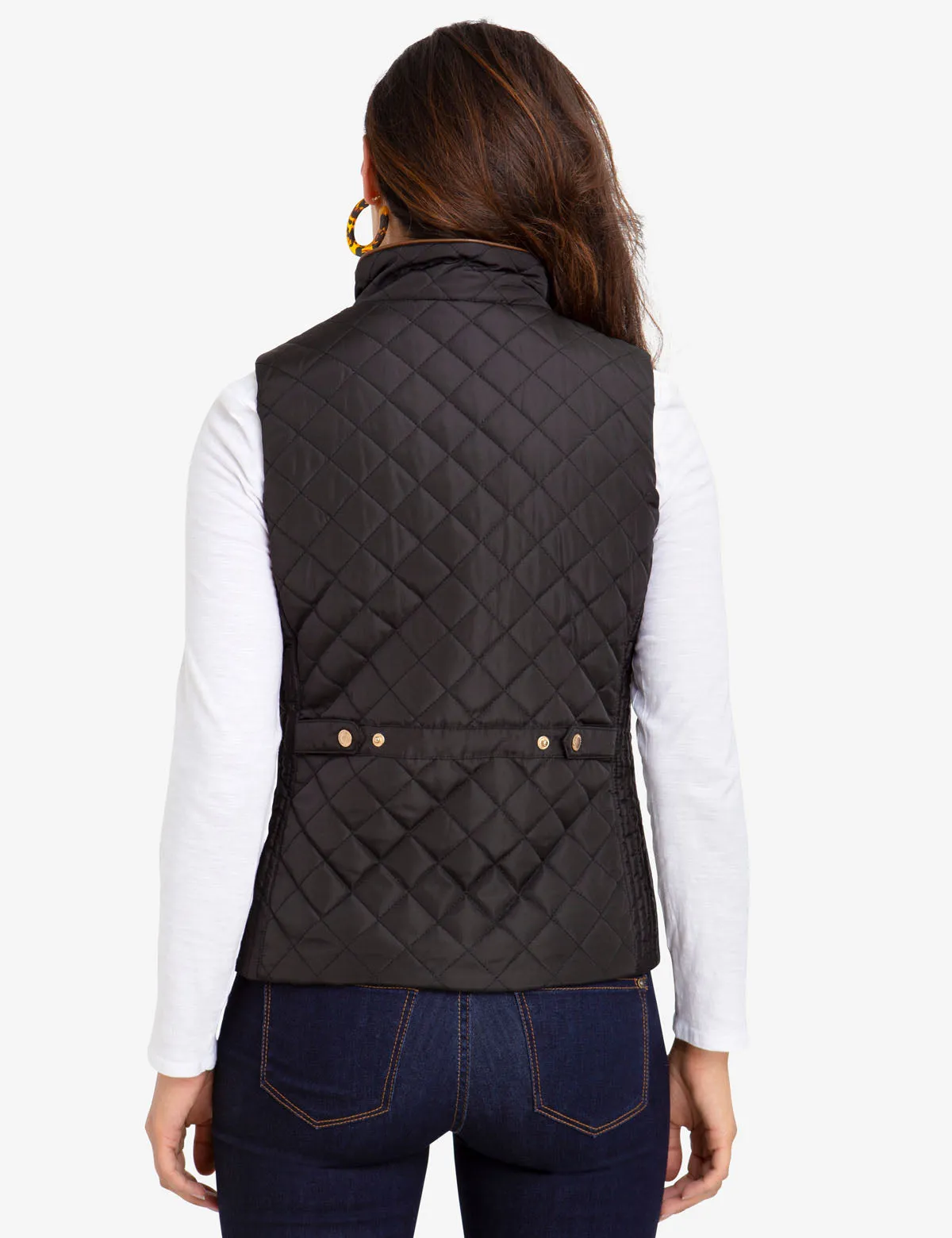 QUILTED VEST WITH FAUX LEATHER PIPING sold by U.S. Polo Assn. product image thumbnail 4