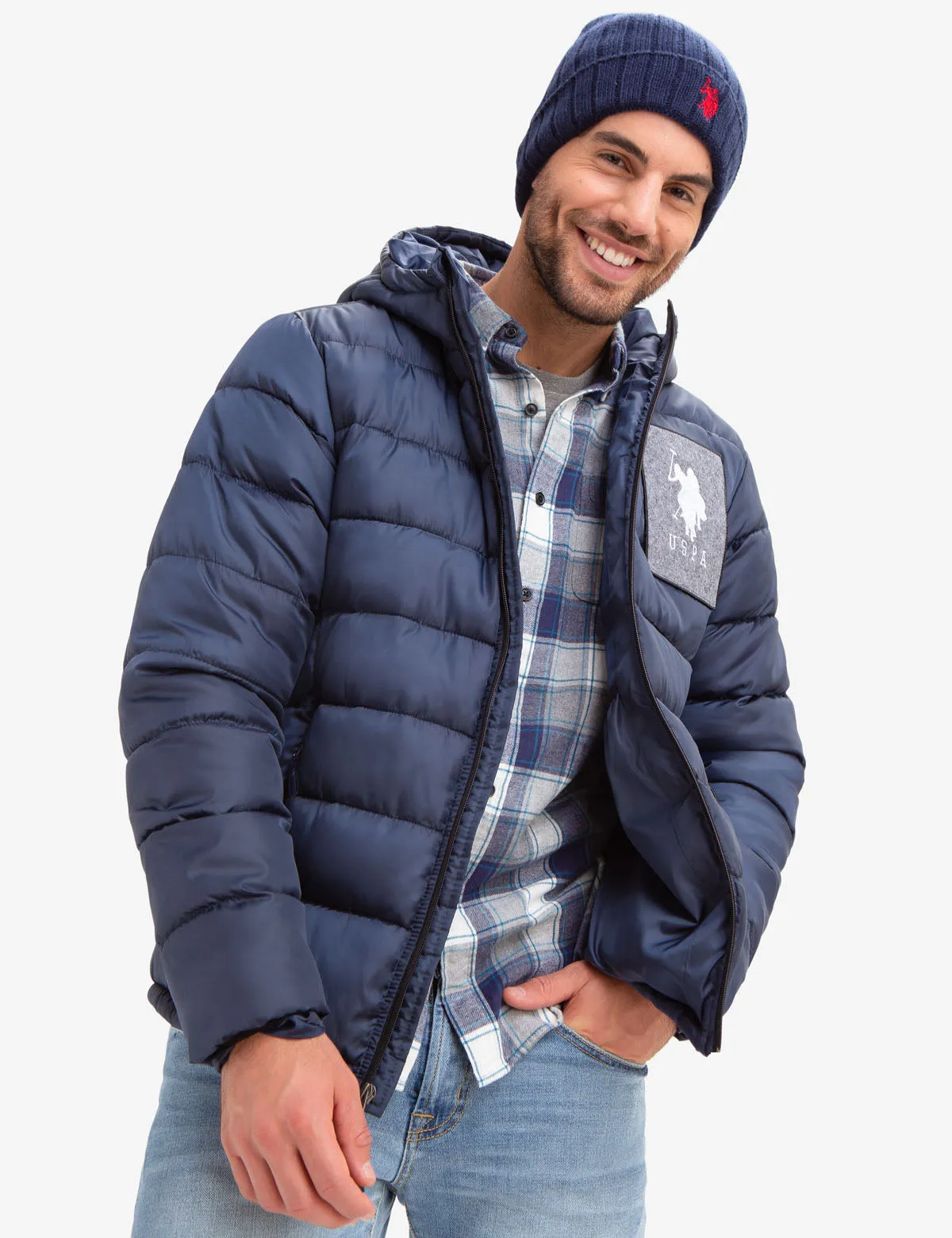 USPA FELT PATCH PUFFER COAT sold by U.S. Polo Assn. product image thumbnail 2