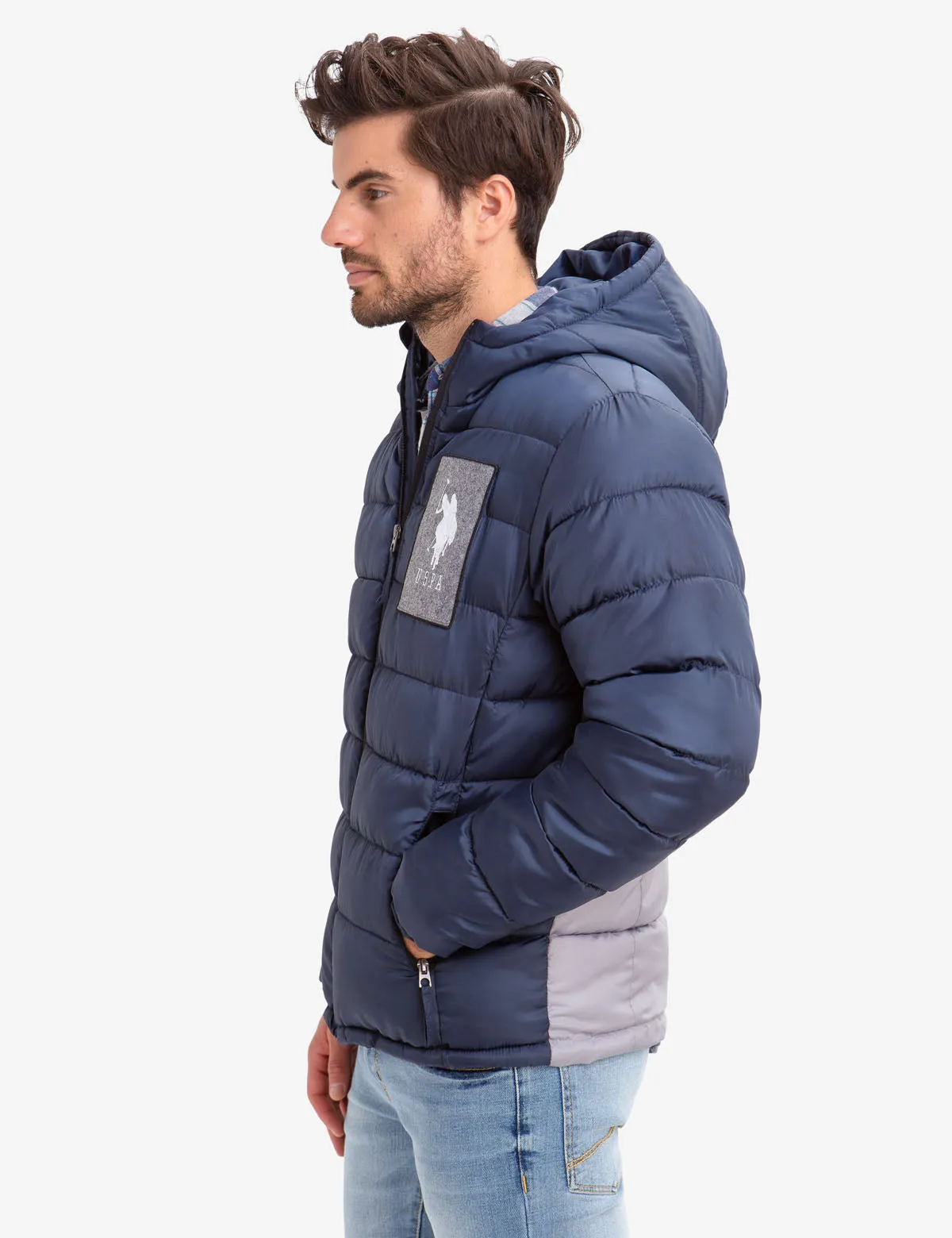 USPA FELT PATCH PUFFER COAT sold by U.S. Polo Assn. product image thumbnail 4