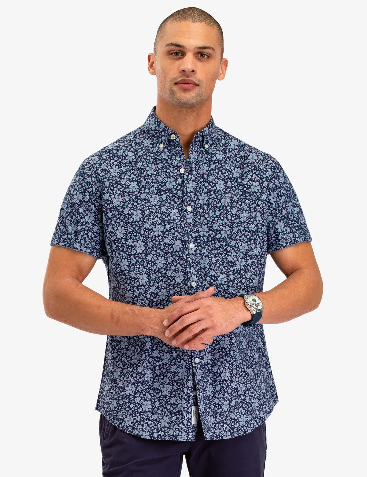 FLORAL PRINT SHORT SLEEVE SHIRT sold by U.S. Polo Assn.