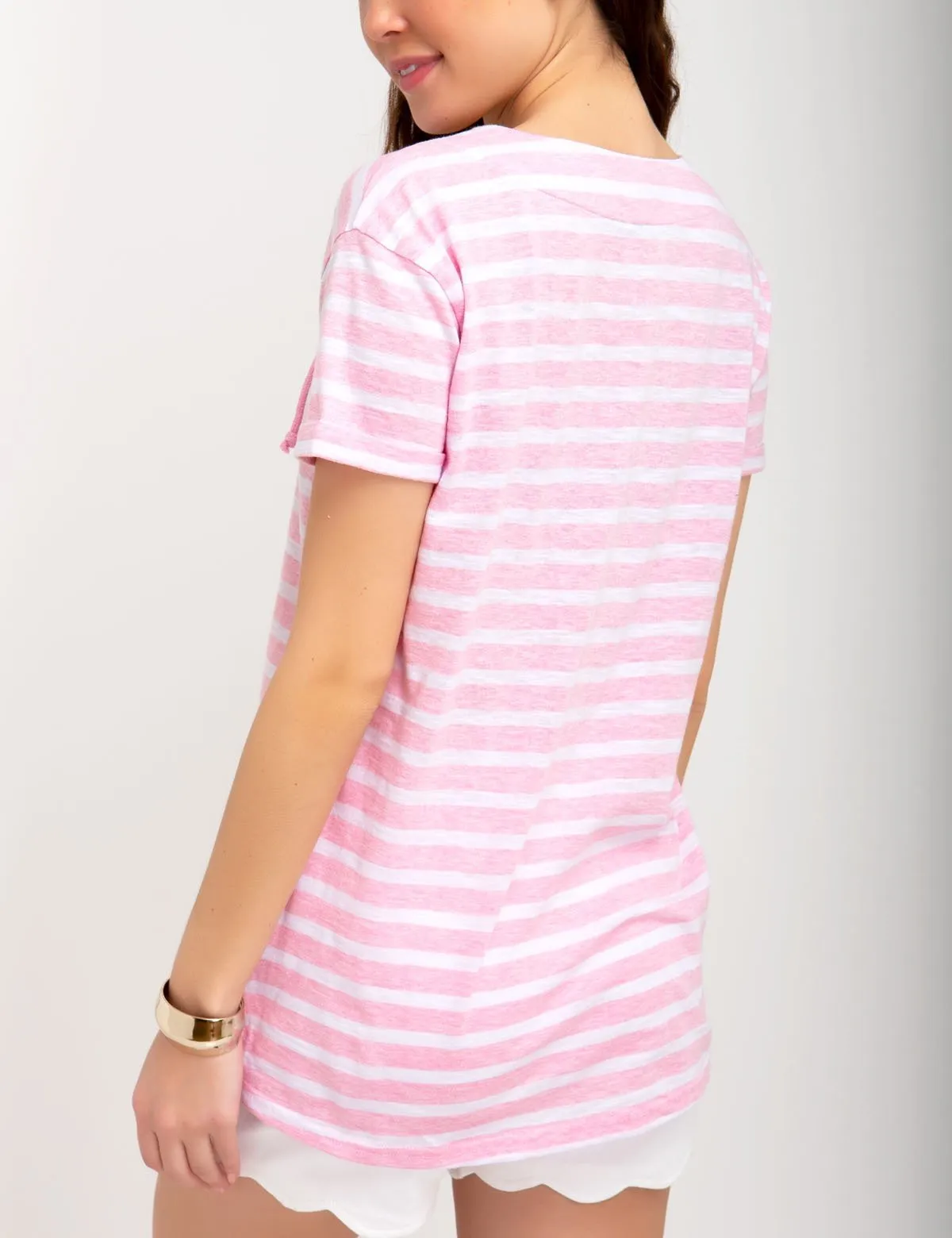 STRIPED LACE-UP TOP sold by U.S. Polo Assn. product image thumbnail 3