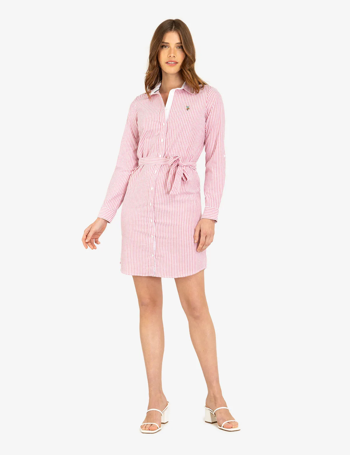 STRIPED MULTI-COLORED LOGO OXFORD DRESS sold by U.S. Polo Assn. product image thumbnail 2
