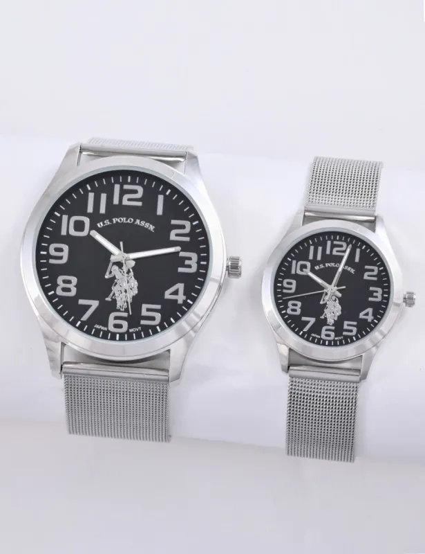 CLASSIC ANALOG DIAL MESH STRAP WATCH SET sold by U.S. Polo Assn.