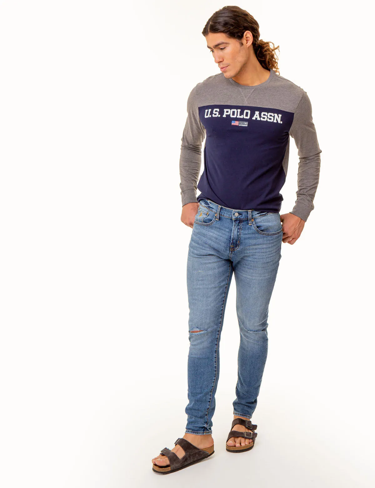USPA COLORBLOCK LONG SLEEVE T-SHIRT sold by U.S. Polo Assn. product image thumbnail 2