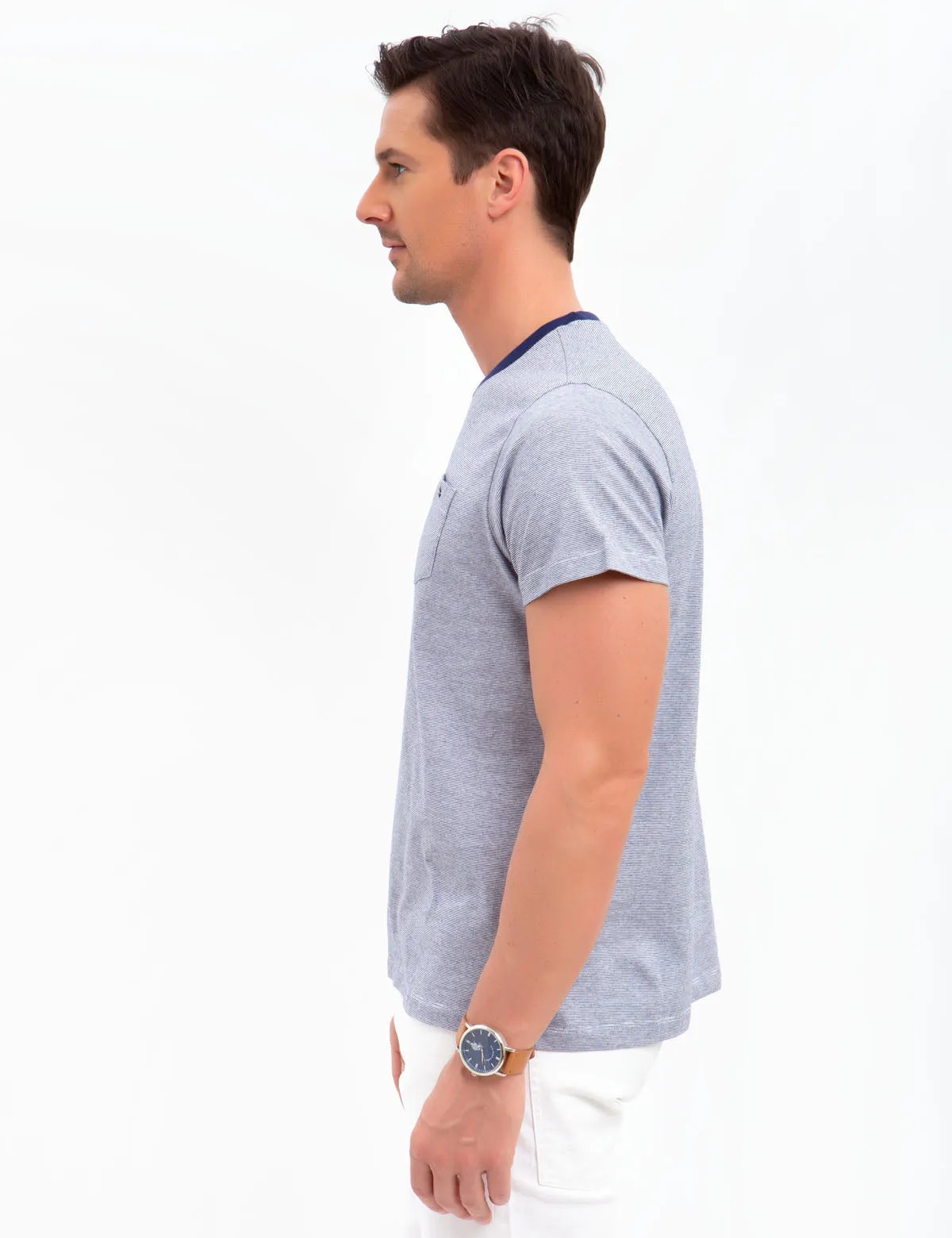 CREW NECK STRIPED T-SHIRT sold by U.S. Polo Assn. product image thumbnail 5