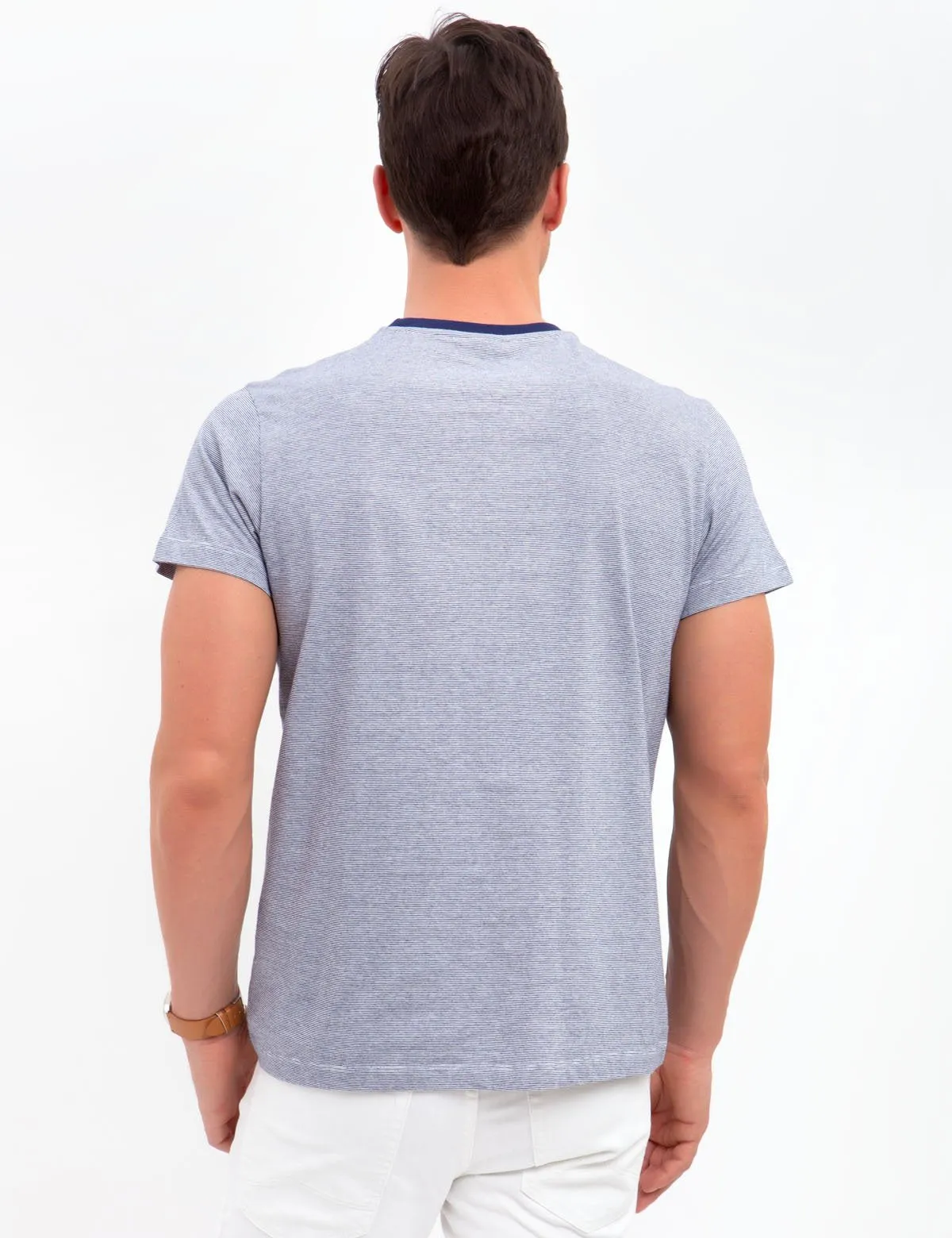 CREW NECK STRIPED T-SHIRT sold by U.S. Polo Assn. product image thumbnail 3