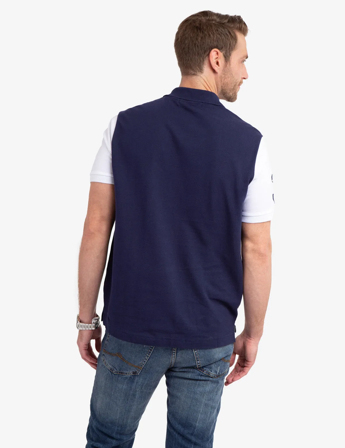 COLORBLOCK CHEST STRIPE PIQUE POLO SHIRT sold by U.S. Polo Assn. product image thumbnail 5