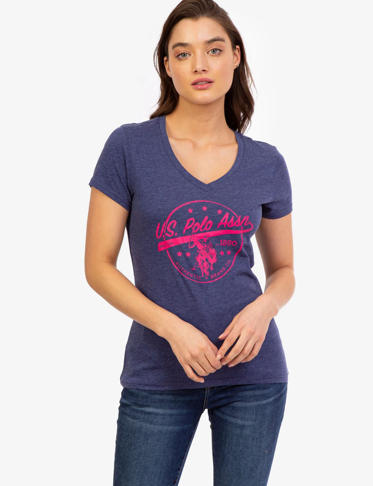 ATHLETIC LOGO V-NECK T-SHIRT sold by U.S. Polo Assn. product image thumbnail 5
