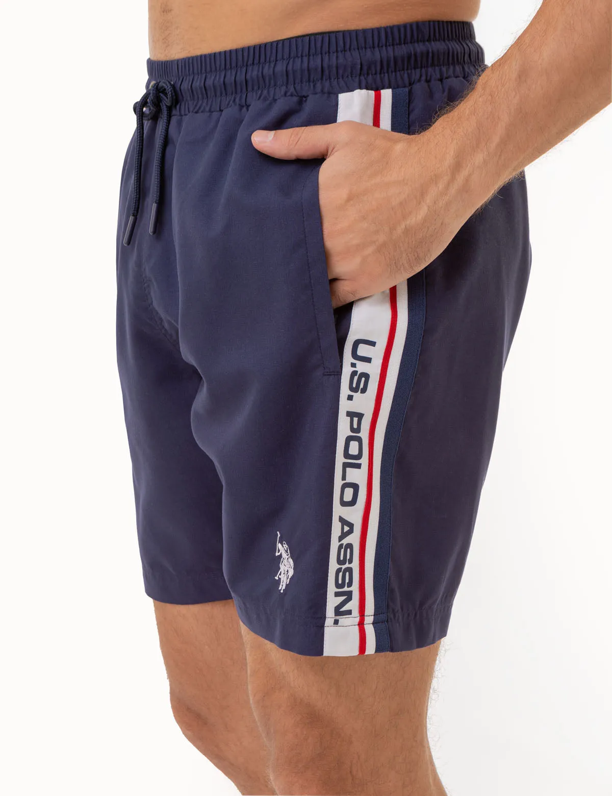 7 SIGNATURE STRIPE SWIM TRUNKS sold by U.S. Polo Assn. product image thumbnail 3