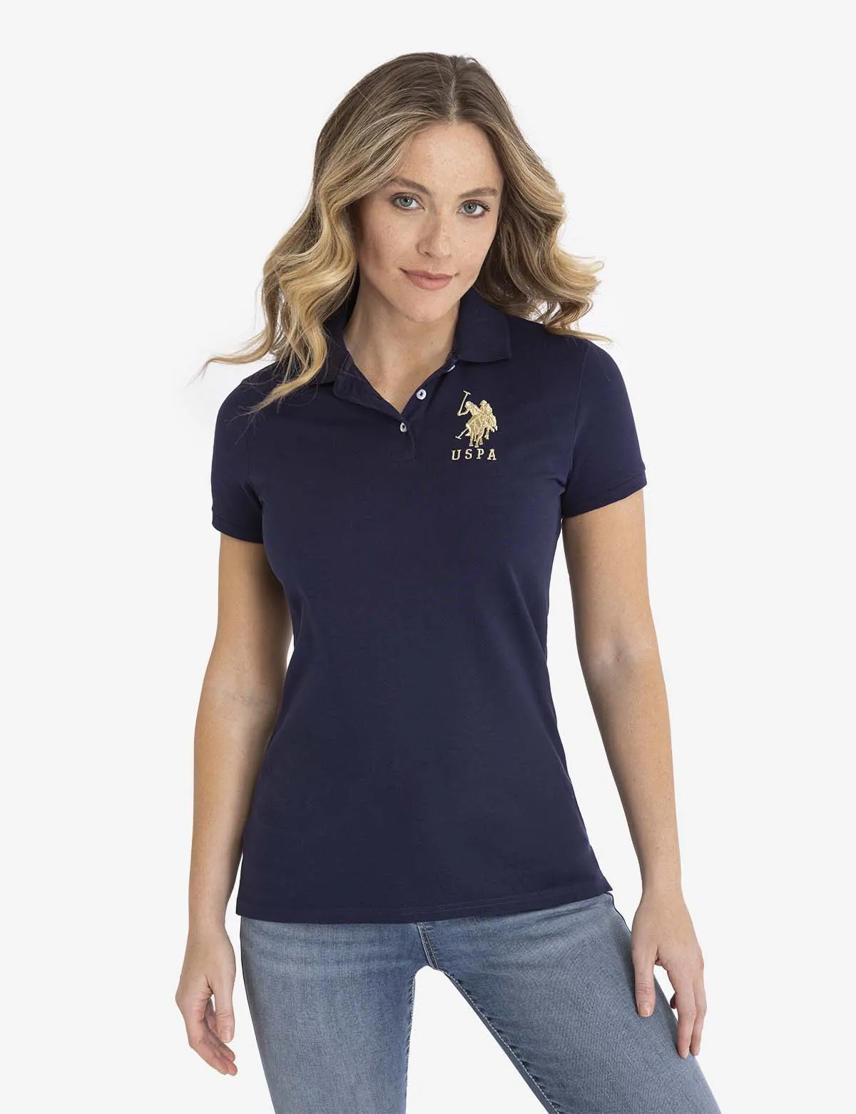 USPA METALLIC PRINT POLO SHIRT sold by U.S. Polo Assn.