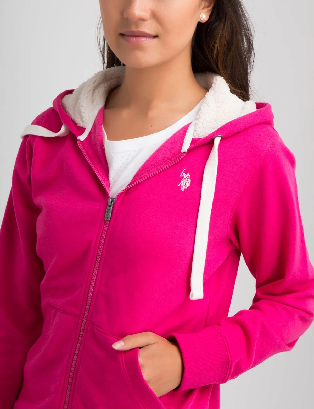ESSENTIAL SHERPA HOODIE sold by U.S. Polo Assn. product image thumbnail 4