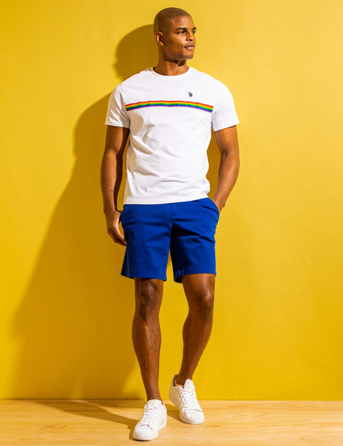 PRIDE TRICOT CHEST STRIPE JERSEY T-SHIRT sold by U.S. Polo Assn. product image thumbnail 3