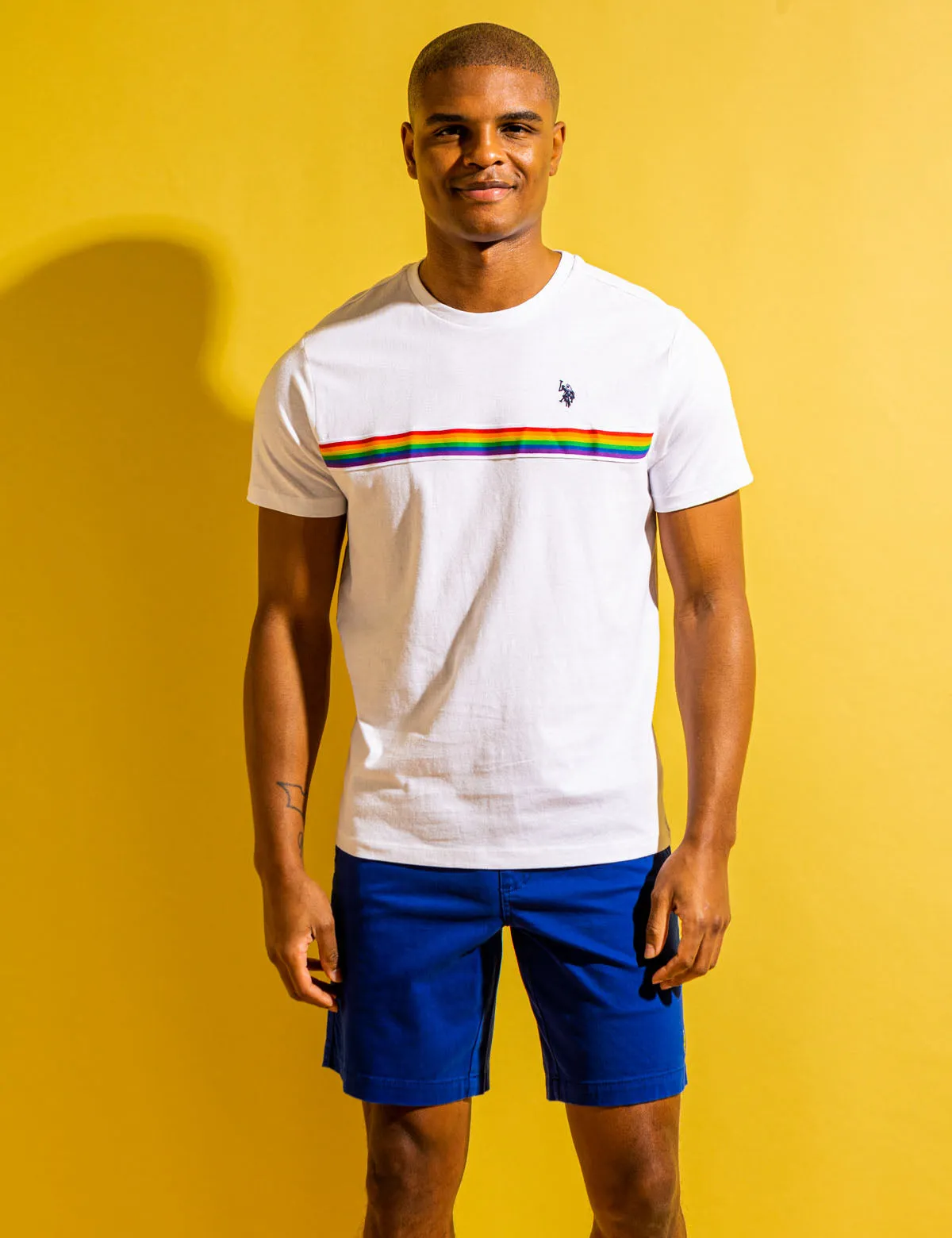 PRIDE TRICOT CHEST STRIPE JERSEY T-SHIRT sold by U.S. Polo Assn. product image thumbnail 2