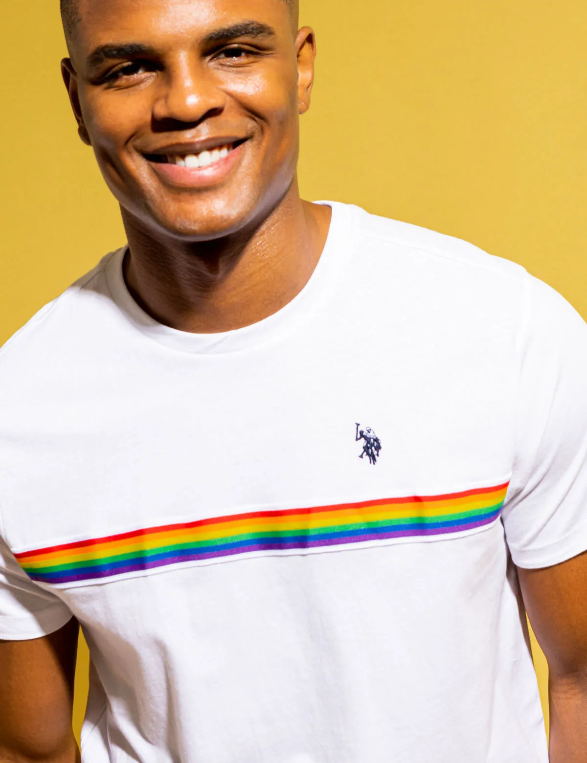PRIDE TRICOT CHEST STRIPE JERSEY T-SHIRT sold by U.S. Polo Assn. product image thumbnail 5