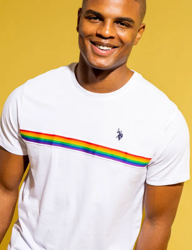 PRIDE TRICOT CHEST STRIPE JERSEY T-SHIRT sold by U.S. Polo Assn.