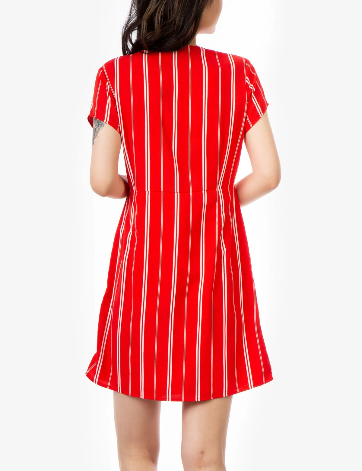 STRIPE BUTTON UP DRESS sold by U.S. Polo Assn. product image thumbnail 4